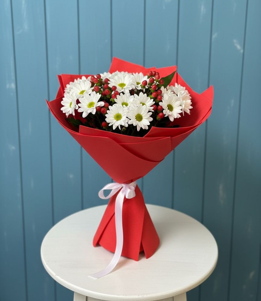 Букет цветов из: Хризантемы в Новом Хушете