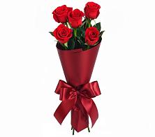 Букет 5 Красных роз Эдлесс Лав в Новом Хушете