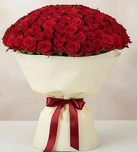 Букет 101 Красная роза Милано в Новом Хушете