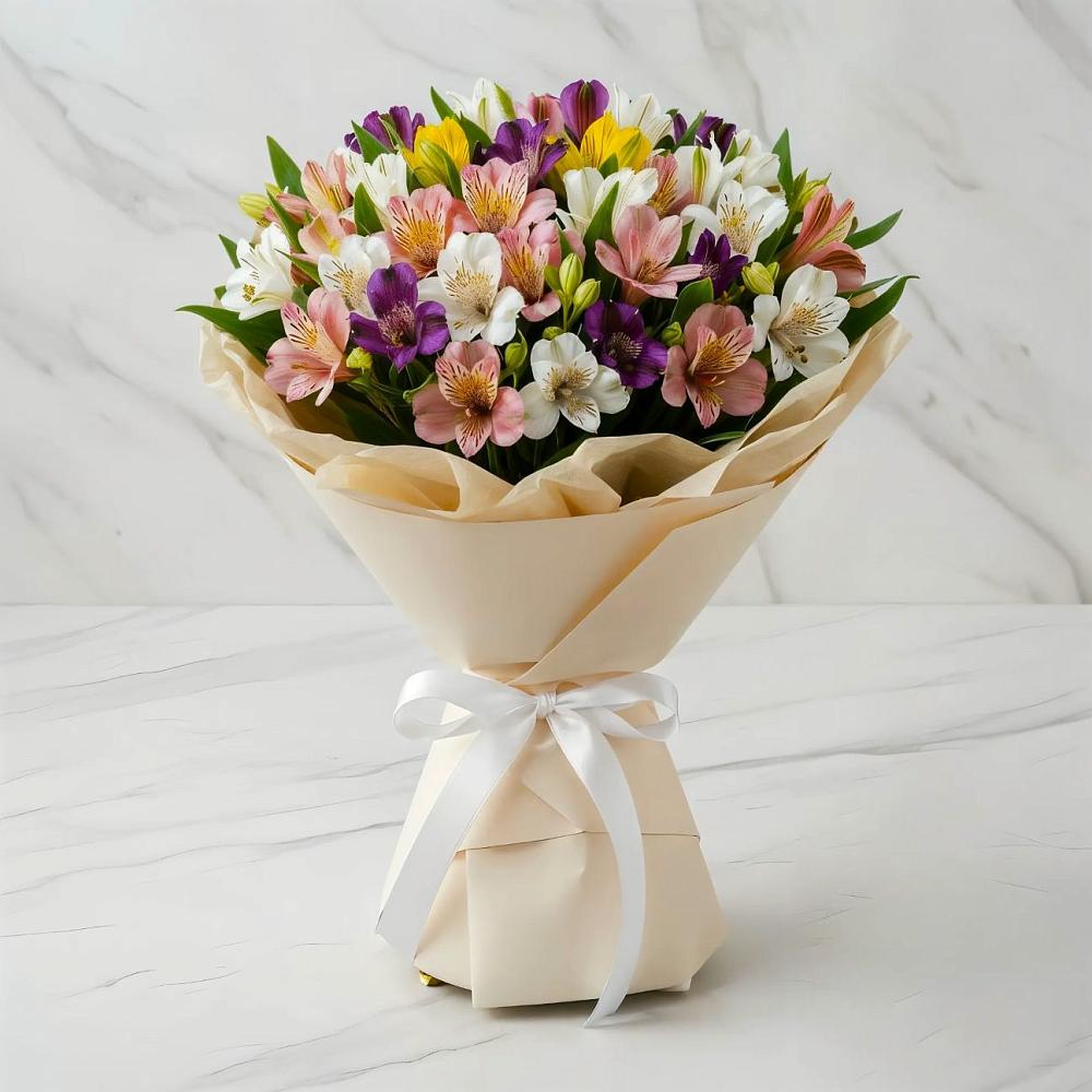 Букет цветов из: Альстромерии в Новом Хушете