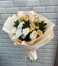 Букет цветов из:  Розы и Хризантемы в Новом Хушете