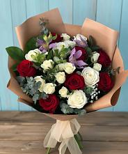 Букет цветов из:  Розы и Альстромерии #REPLACE_PRED# Новом Хушете