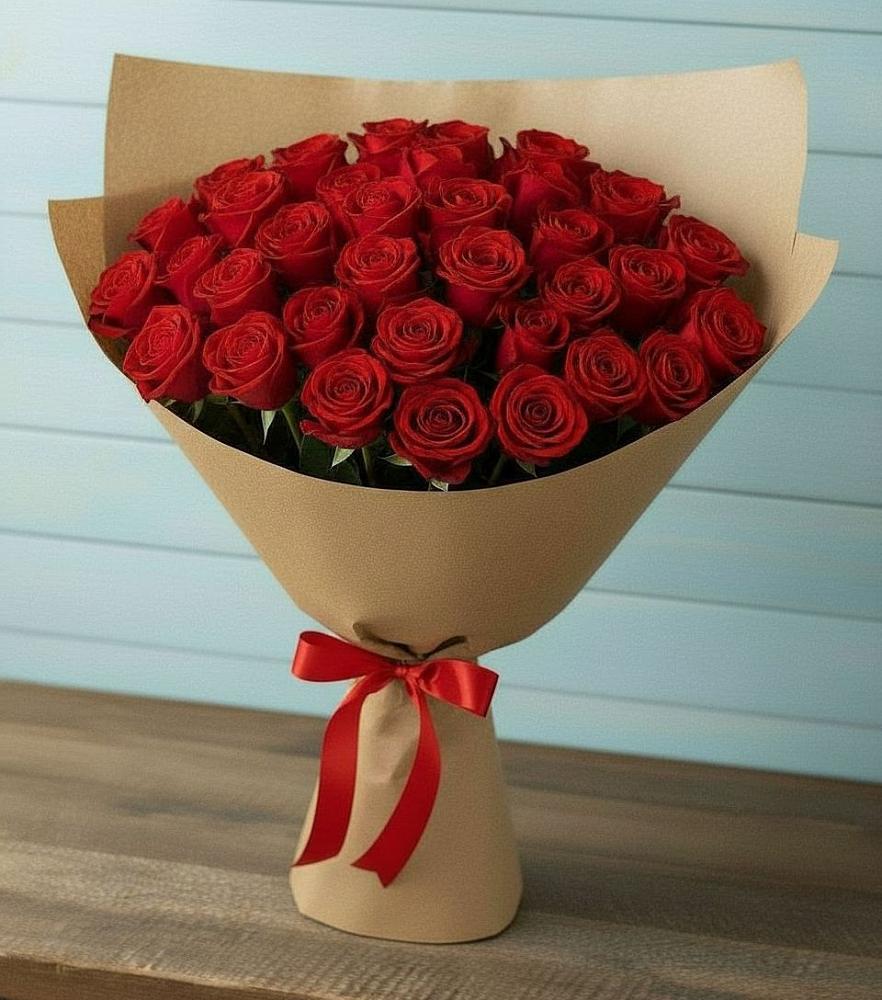 Букет Красные розы Милано в Новом Хушете