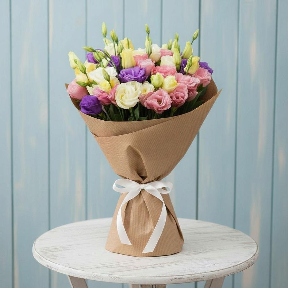 Букет цветов из: Лизиантусы в Новом Хушете