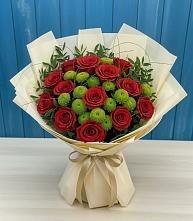 Букет цветов из:  Розы и Хризантемы в Новом Хушете