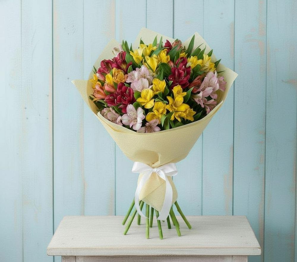 Букет цветов из: Альстромерии в Новом Хушете