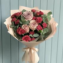 Букет цветов из:  Гвоздики и Розы в Новом Хушете