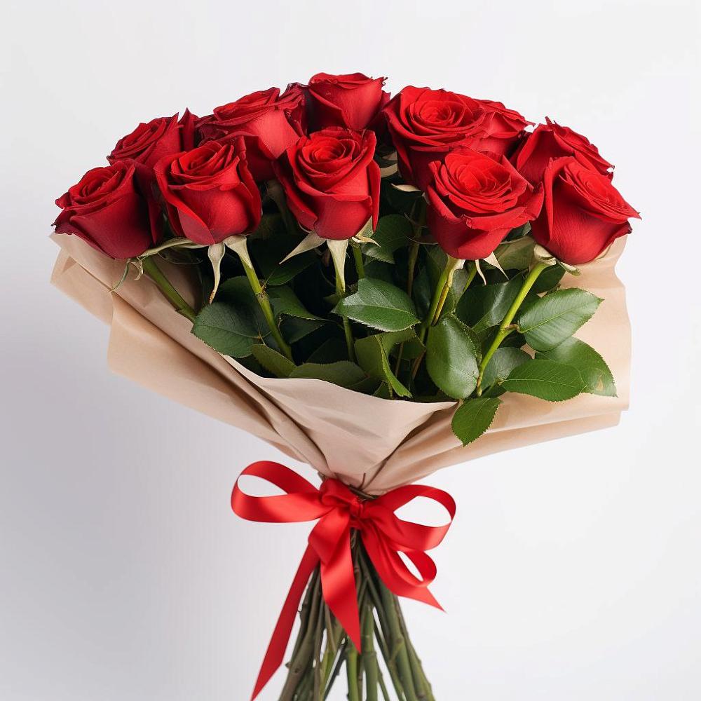 Букет 11 Красных роз Эдлесс Лав в Новом Хушете