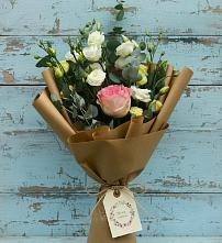 Букет цветов из:  Розы и Лизиантусы #REPLACE_PRED# Новом Хушете