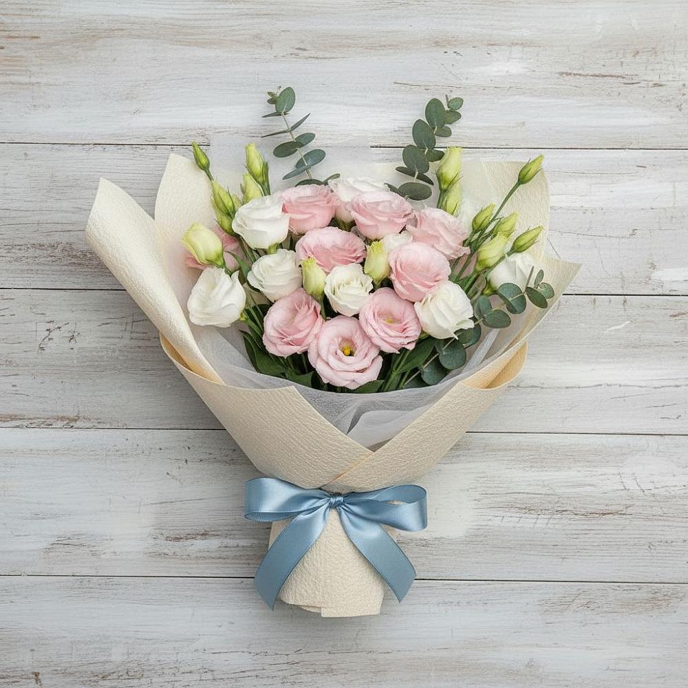 Букет цветов из: Лизиантусы в Новом Хушете